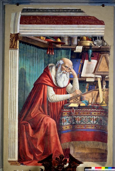 St. Jerome in his Study, 1480 by Domenico Ghirlandaio